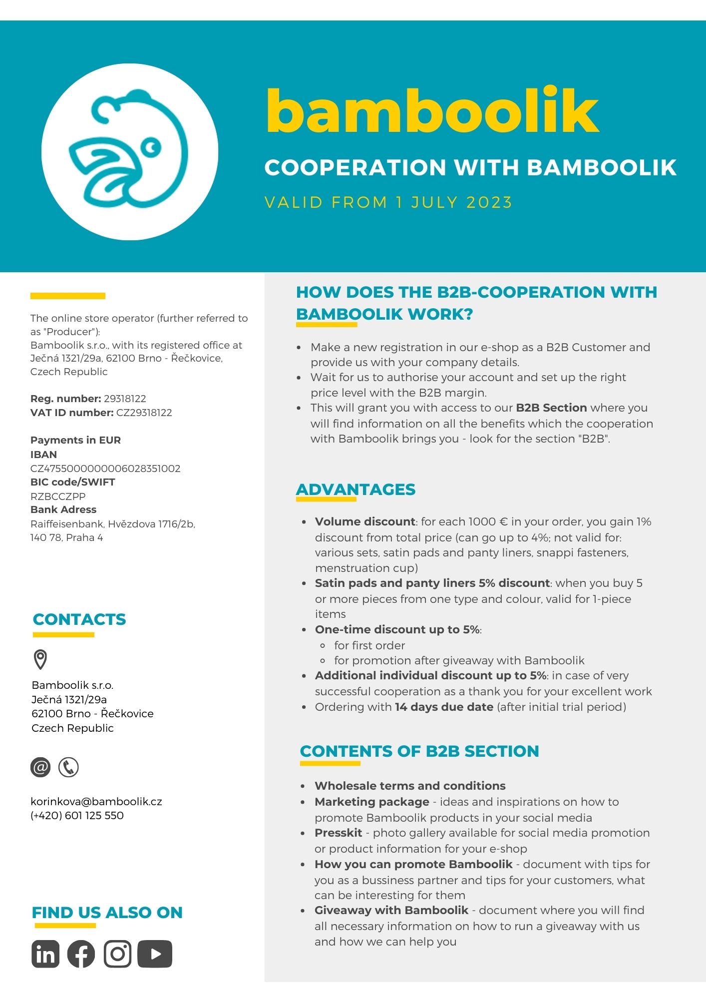 Cooperation with Bamboolik